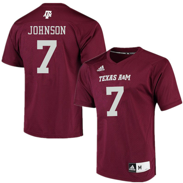 Men #7 Buddy Johnson Texas Aggies College Football Jerseys Sale-Maroon Alumni Player Jersey